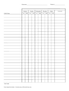 Best Sign In And Out Sheet Template Pdf Sample