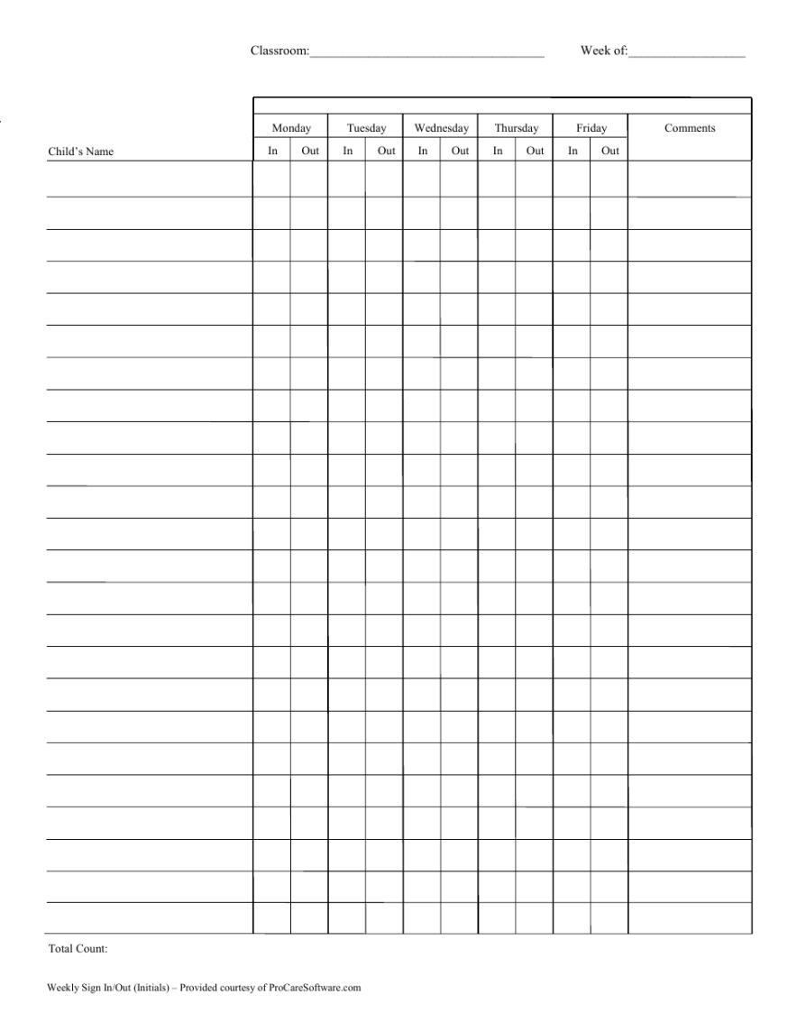 Best Sign In And Out Sheet Template Pdf Sample