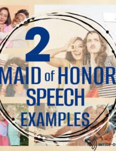 Costum Maid Of Honor Speech Template Best Friend Doc Sample