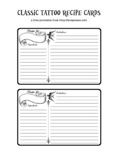 Costum Make Your Own Recipe Book Template Excel