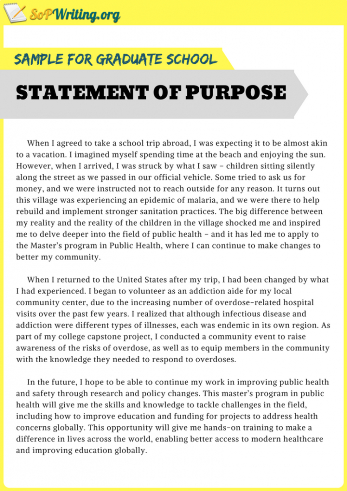 Costum Personal Statement For Graduate School Template Doc