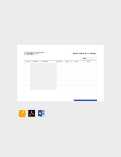 Costum Run Of Show Template Google Sheets  Sample