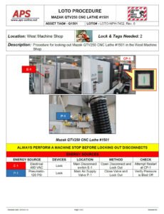 Editable Lock Out Tag Out Procedures Template Doc Sample