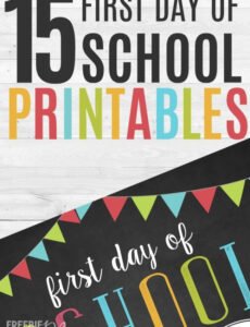 First Day Of School Sign Template Pdf Sample