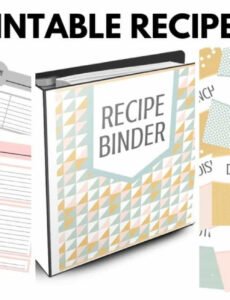 Free Make Your Own Recipe Book Template Word