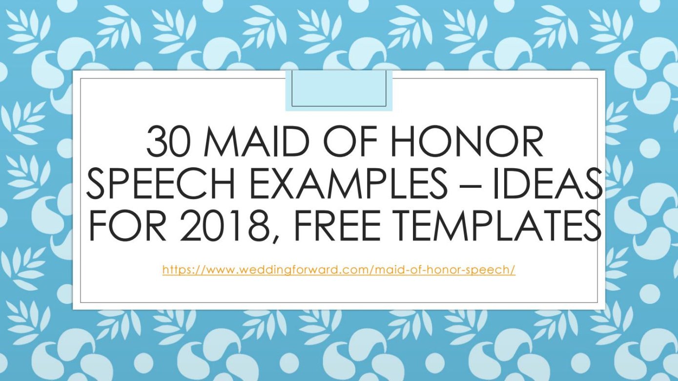 Maid Of Honor Speech Template Best Friend Doc Sample