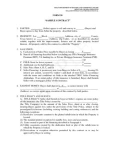 Printable Business Sales Contract Template Doc
