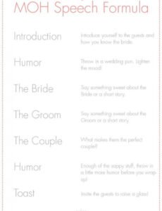 Printable Father Of The Bride Speech Template Doc