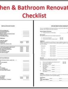 Printable Kitchen Remodel Contract Template Pdf Sample