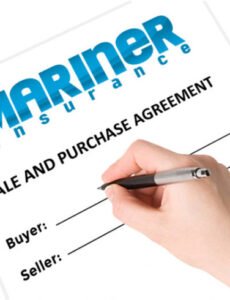 Used Boat Sales Contract Template Word Example