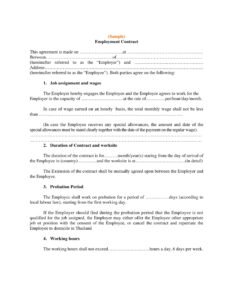 90 Day Probation Period For New Employee Contract Template Doc Example