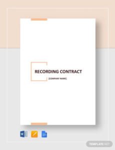 Agency Of Record Contract Template Word Sample