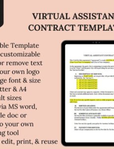 Costum Admin Assistant Employment Contract Template  Sample