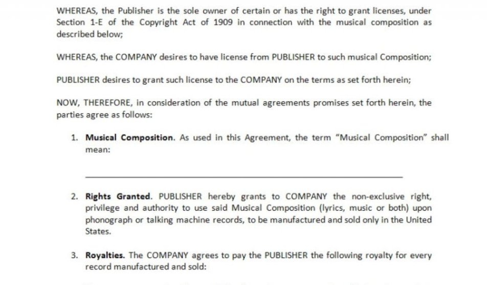 Costum Agency Of Record Contract Template Word