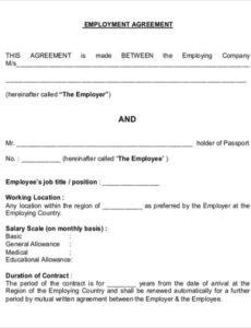 Costum Medical Assistant Employment Contract Template Doc Sample
