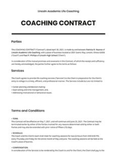 Editable Executive Assistant Contract Template