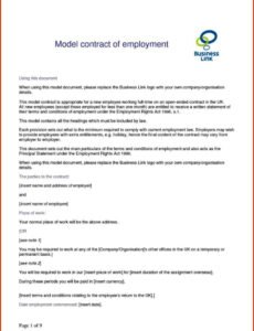 Editable Shop Assistant Employment Contract Template Pdf