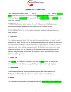 Printable International Chamber Of Commerce Contract Template Doc Example