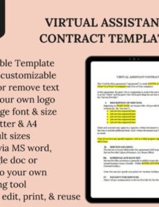 Printable Personal Assistant Employment Contract Template Doc