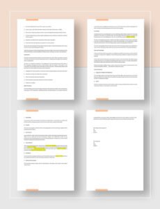 Professional Agency Of Record Contract Template Excel