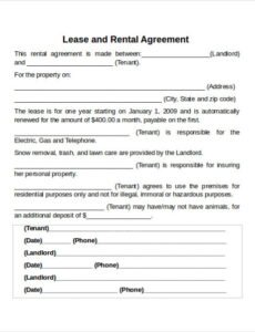 Professional Contract For Tenants From Landlord Template Pdf Example