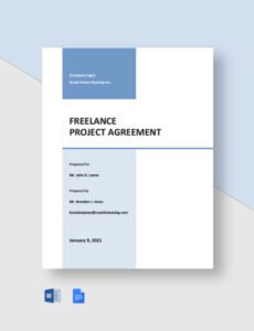 Professional Freelance Administrative Assistance Work Contract Template Doc Sample