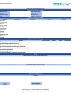 Best Mid Year Employee Performance Review Template Doc