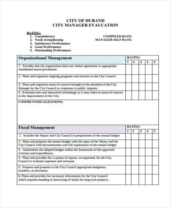 Best Retail Store Manager Performance Review Template Pdf