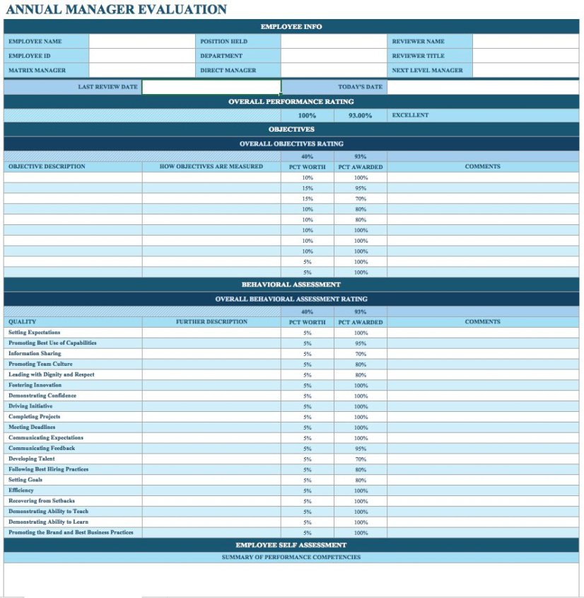 Best Sales Team Performance Review Template  Sample