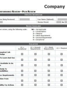 Editable Customer Service Representative Performance Review Template Word