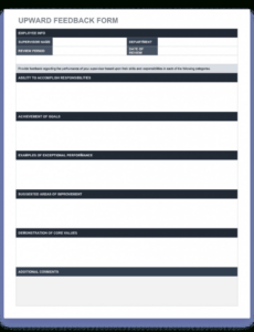 Free Employee Quarterly Performance Review Template Pdf Sample