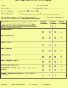 Printable Health And Safety Performance Review Template Word Sample