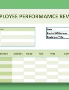 Printable Office Manager Performance Review Template Doc Sample