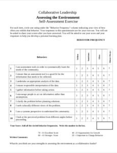 Printable Team Leader Performance Review Template Pdf