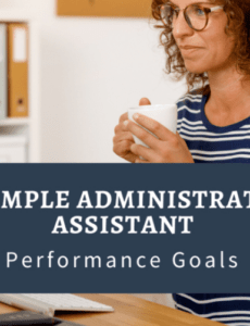 Professional Administrative Assistant Performance Review Template Excel