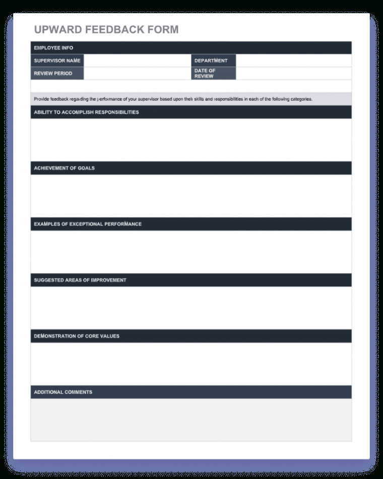 Professional Annual Employee Performance Review Template  Example