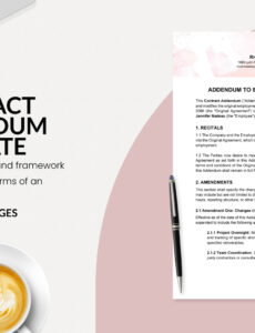 Best Addendum To A Contract Template Pdf Sample