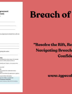 Best Breach Of Contract Letter Template Excel