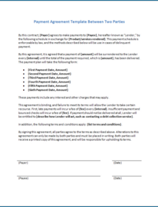 Best Contract Between Two Parties Template Pdf