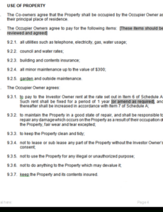 Best Tenants In Common Contract Template Excel Sample