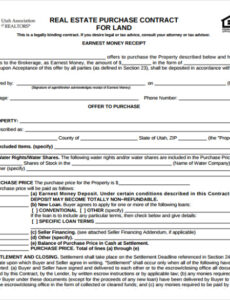 Editable Contract To Buy A House Template  Sample