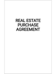 Editable Real Estate Purchase Contract Template Pdf Example