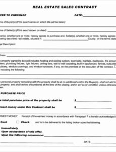 Free Contract To Buy A House Template Doc