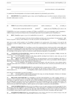 Free Rent To Own Contract Template Excel Sample