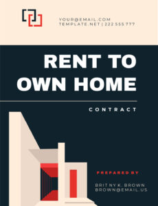 Free Rent To Own House Contract Template  Sample