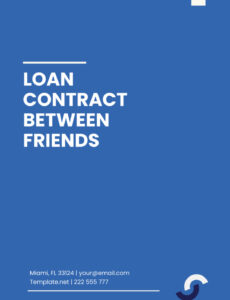 Loan Contract Between Friends Template  Sample