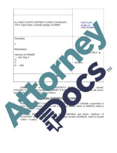 Printable Breach Of Contract Complaint Template Word Sample