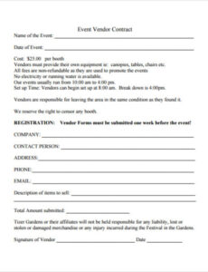 Printable Event Planner Contract Agreement Template Doc Sample