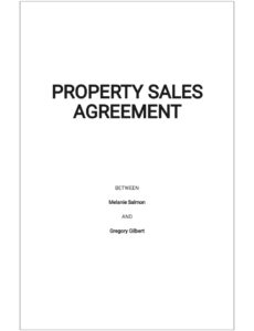 Printable Real Estate Sales Contract Template Pdf Sample