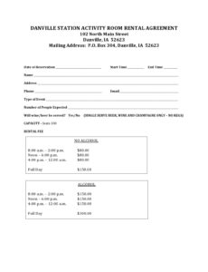 Printable Shared Room Rental Contract And Agreement Template Pdf Sample